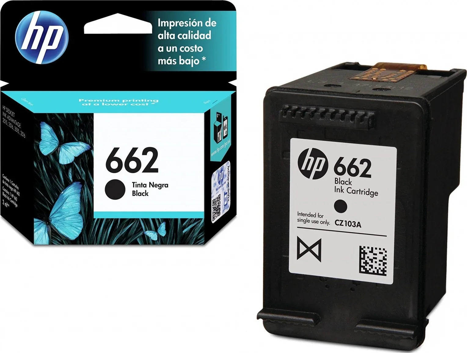 HP 662 Black CZ103AL Original Ink Advantage Cartridge - eBuy UAE